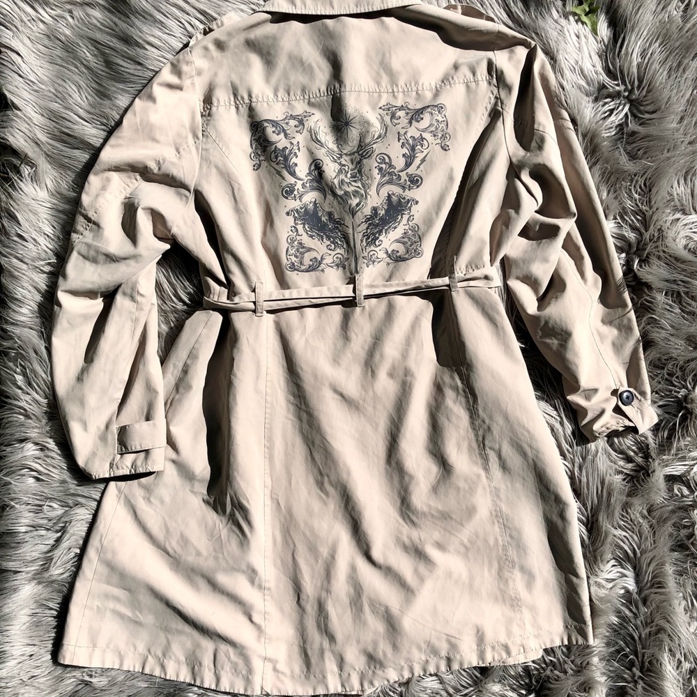 Torrid Harry Potter Patronus Trench Coat - Picture 6 of 7